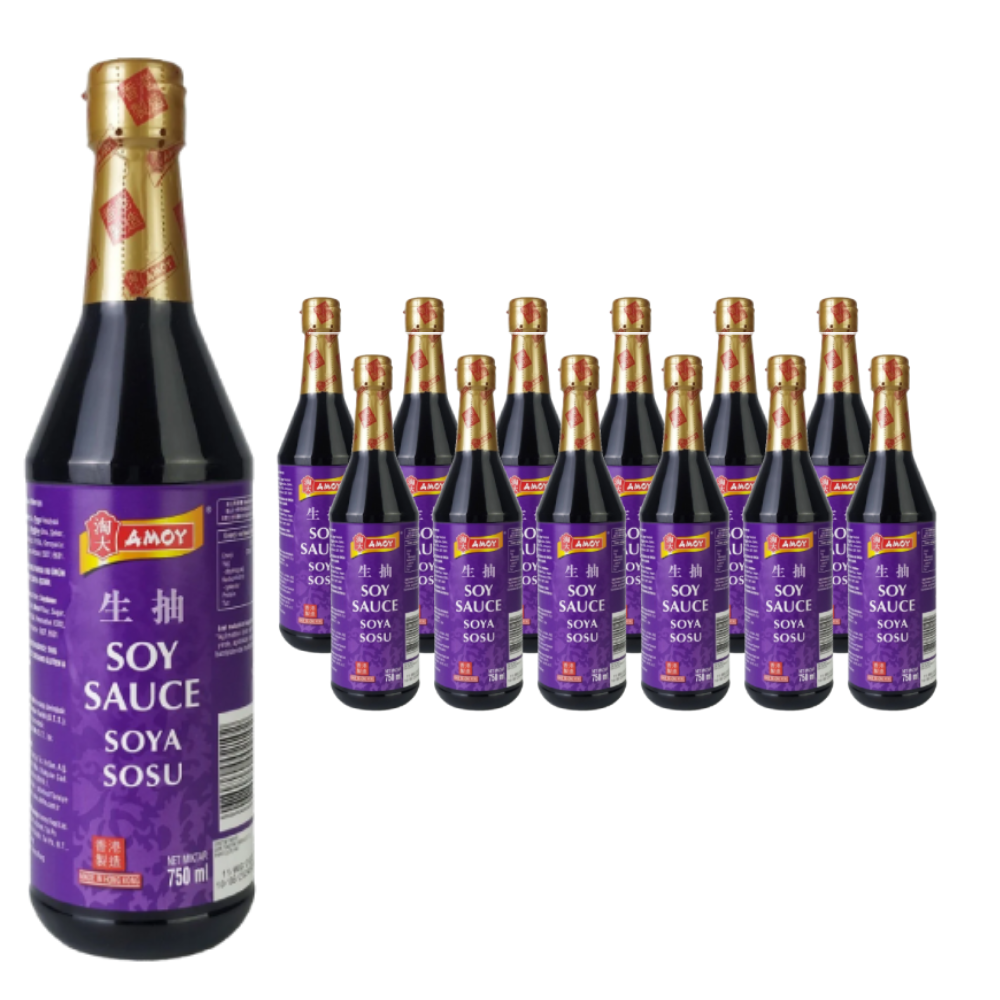 Amoy Soya Sosu Sauce 750 ml (900 Gr) x 12 Adet