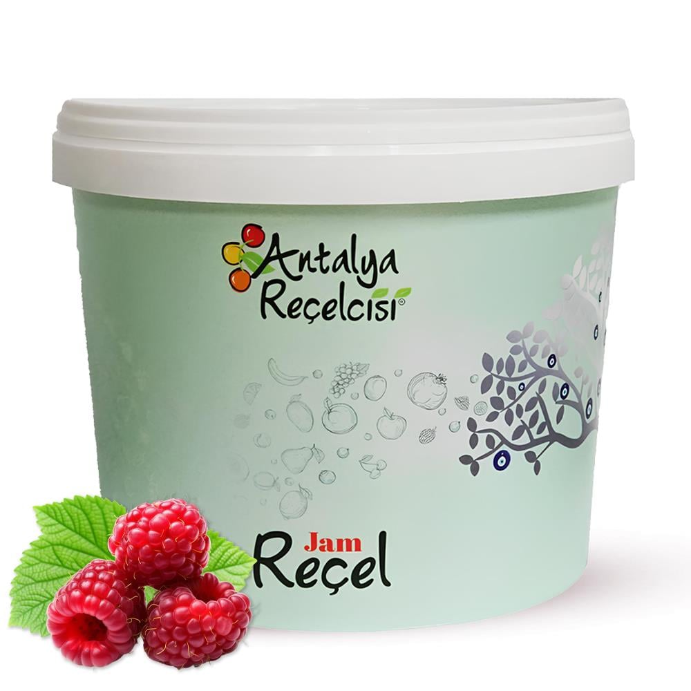 Antalya Reçelcisi Ahududu Reçeli 5 kg Plastik Kova