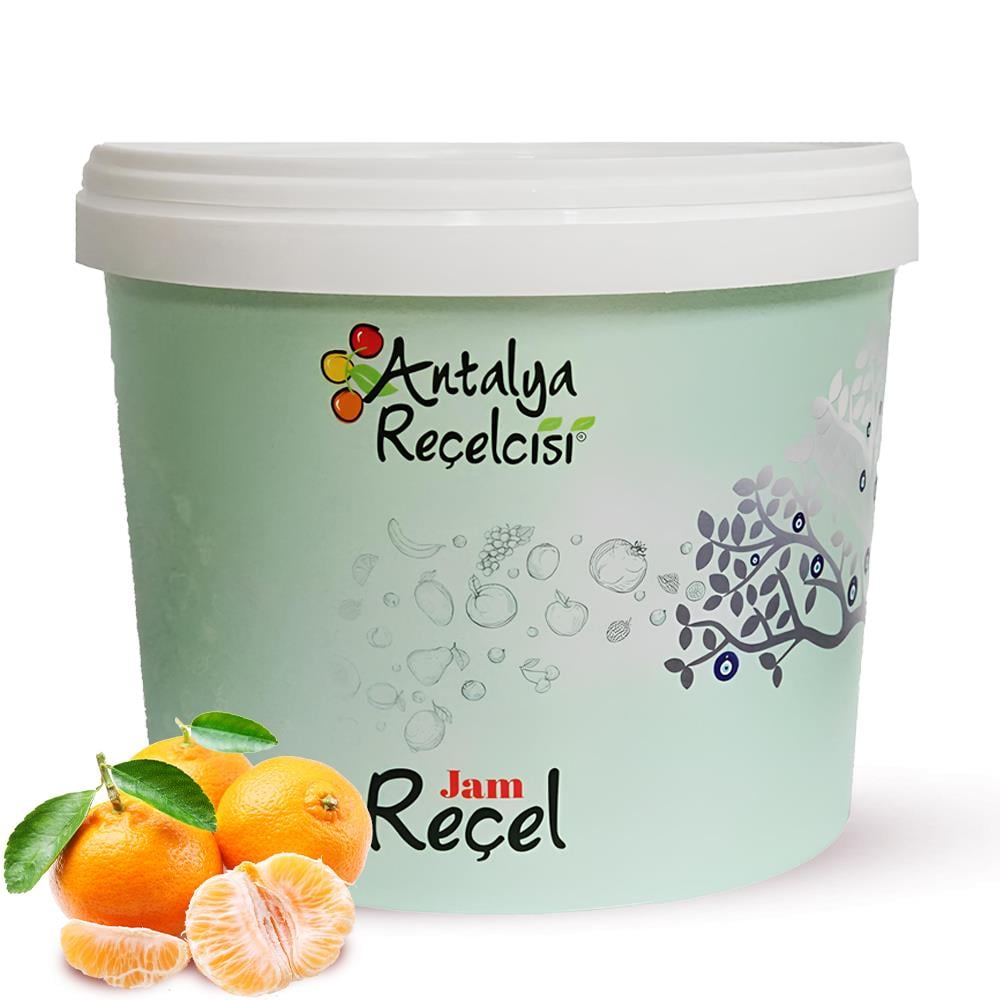 Antalya Reçelcisi Bodrum Mandalina Reçeli 5 kg Plastik Kova