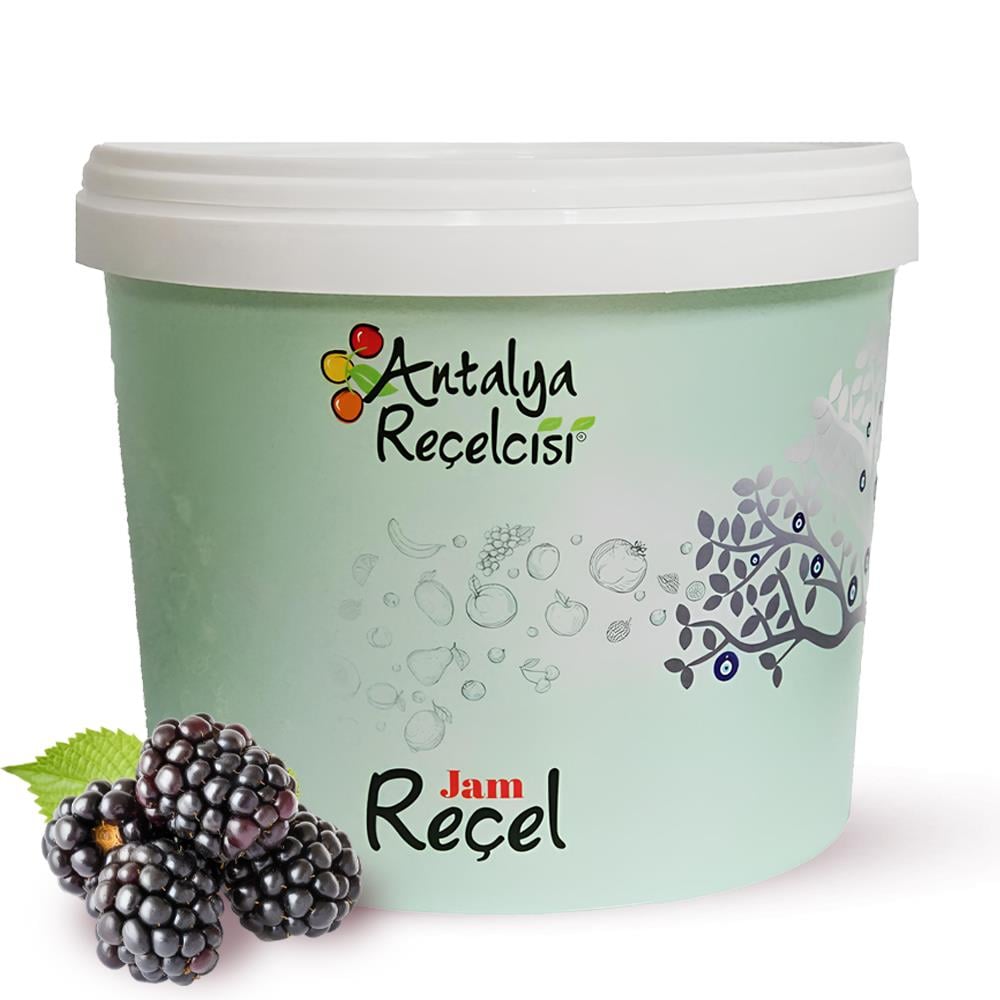 Antalya Reçelcisi Böğürtlen Reçeli 5 kg Plastik Kova