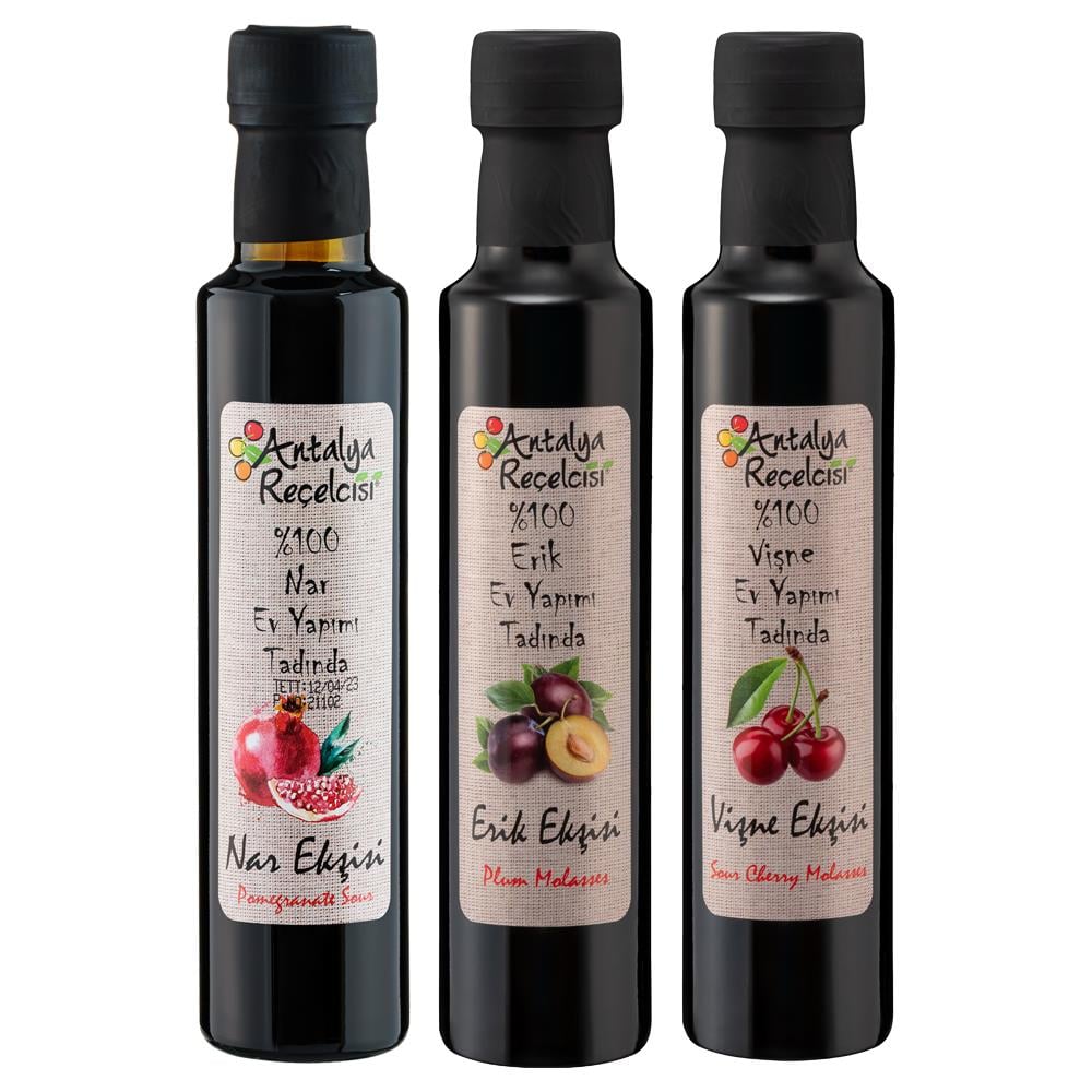 Antalya Reçelcisi Ekşi Çeşitleri | Nar Ekşisi | Erik Ekşisi | Vişne Ekşisi 620G