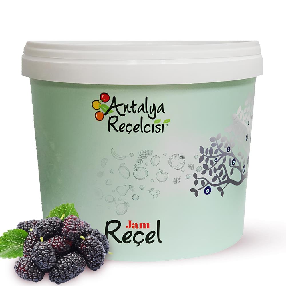 Antalya Reçelcisi Karadut Reçeli 5 kg Plastik Kova