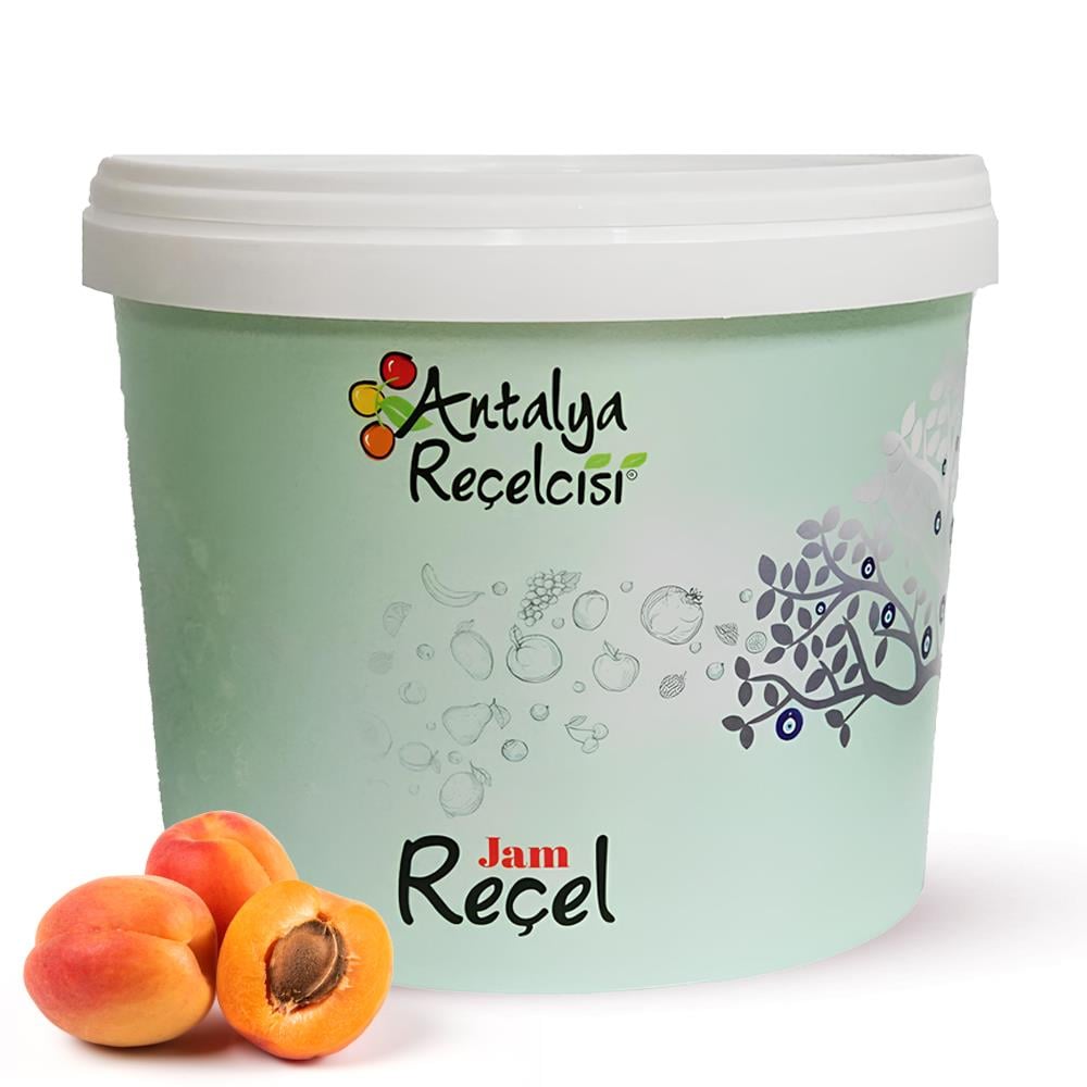Antalya Reçelcisi Kayısı Reçeli 5 kg Plastik Kova