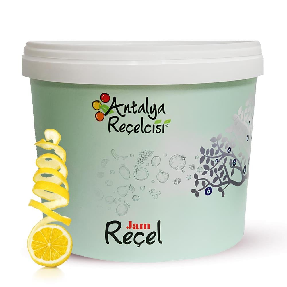 Antalya Reçelcisi Limon Kabuğu Reçeli 5 kg Plastik Kova