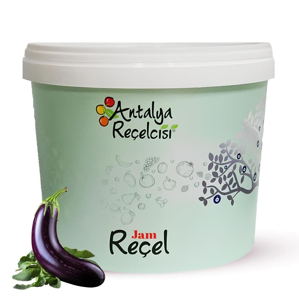 Antalya Reçelcisi Patlıcan Reçeli 5 kg Plastik Kova