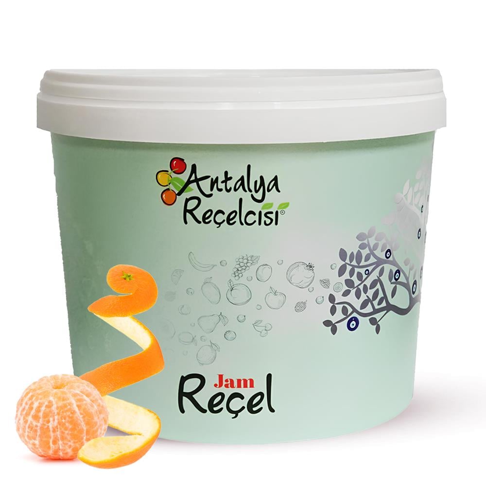 Antalya Reçelcisi Portakal Kabuğu Reçeli 5 kg Plastik Kova