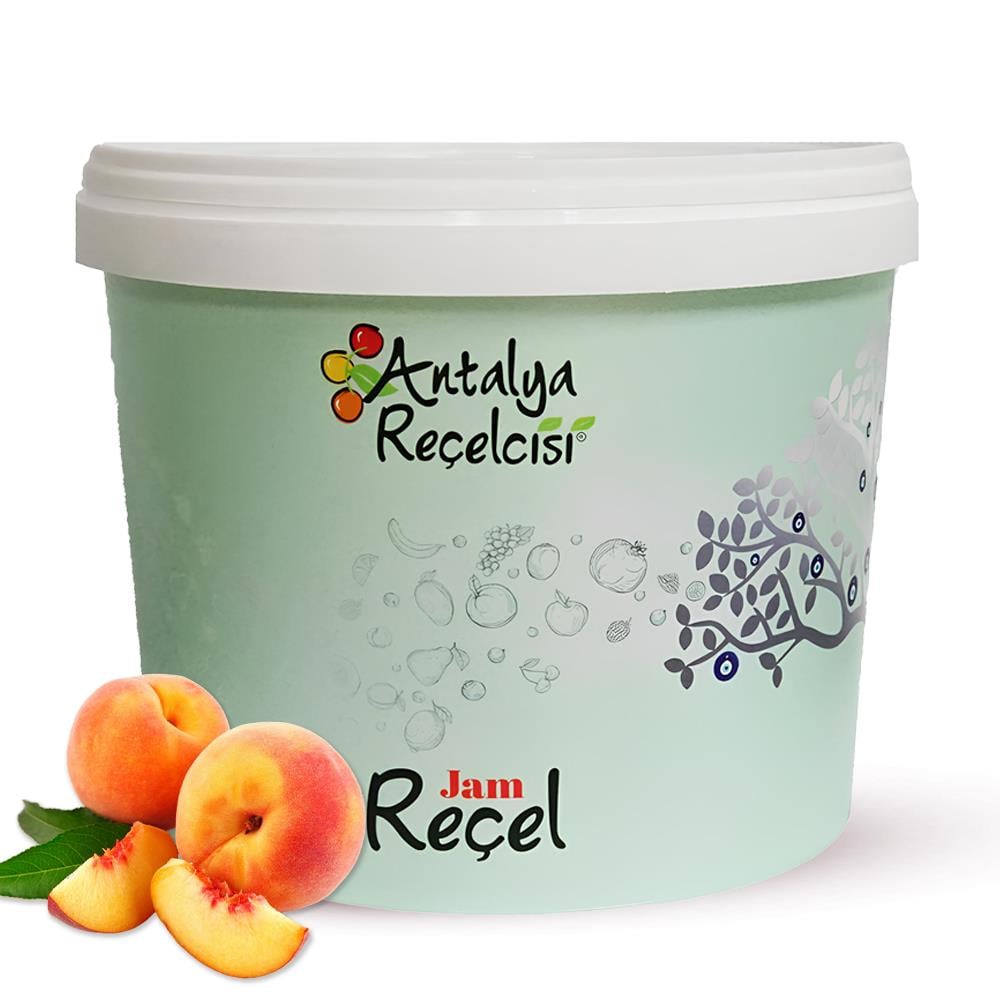 Antalya Reçelcisi Şeftali Reçeli 5 kg Plastik Kova