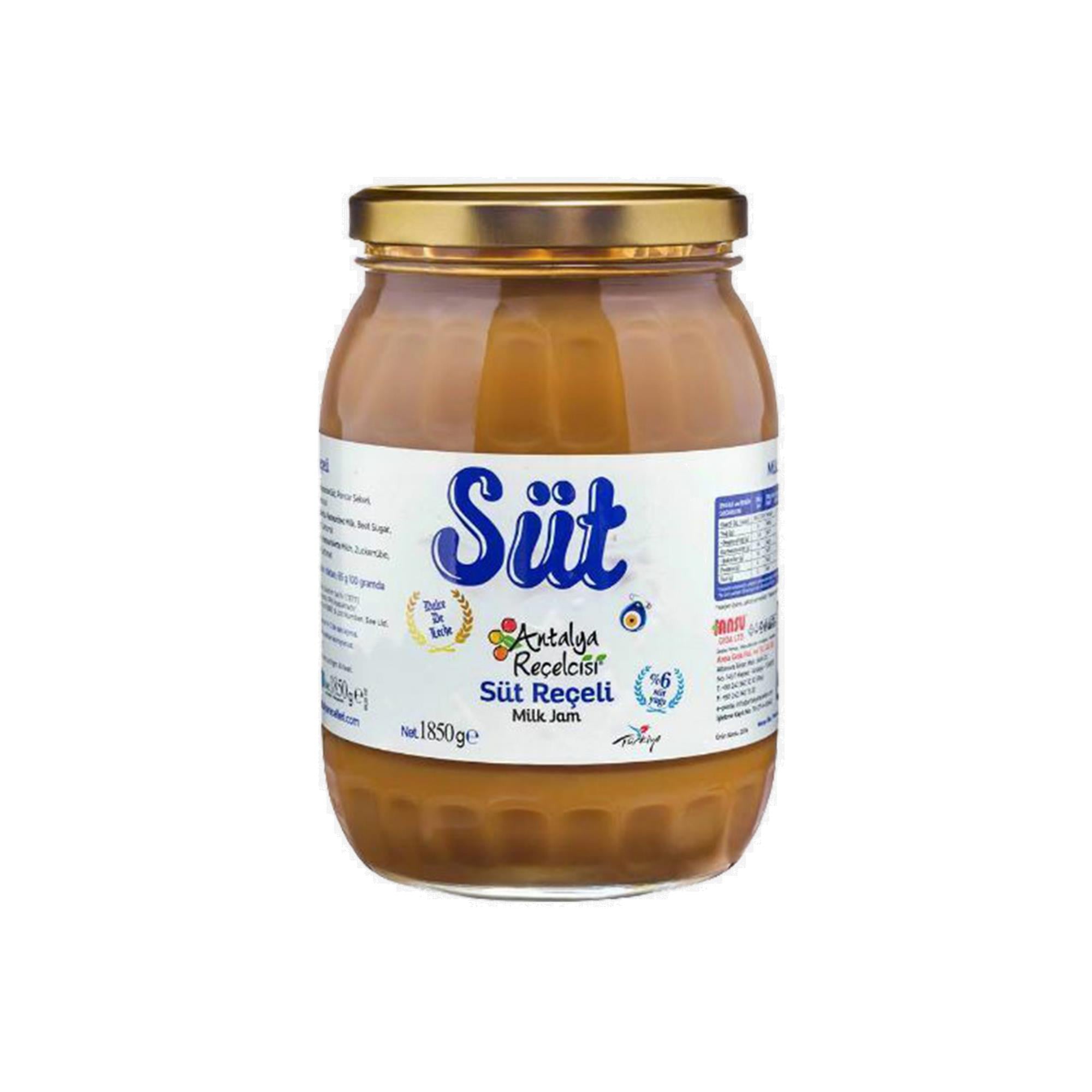 Antalya Reçelcisi Süt Reçeli 1850g Cam Kavanoz