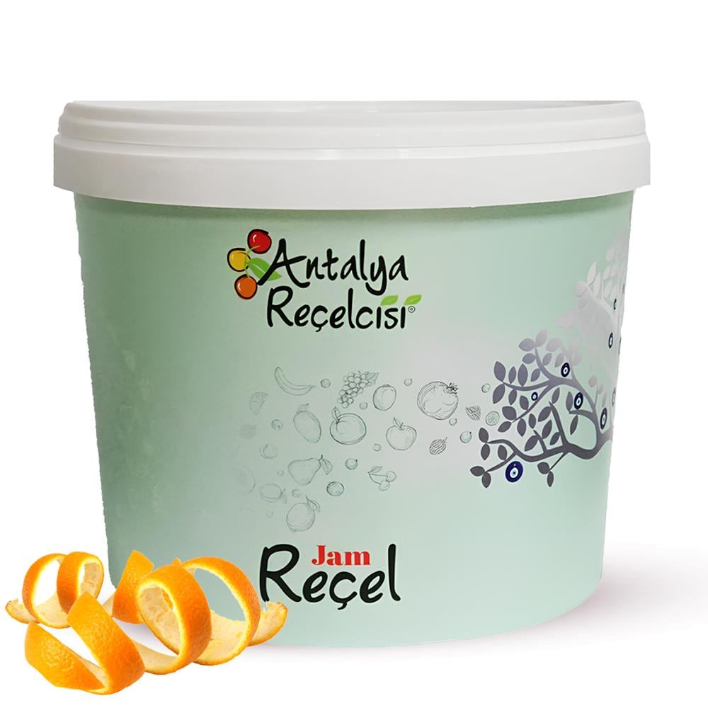 Antalya Reçelcisi Turunç Kabuğu Reçeli 5 kg Plastik Kova