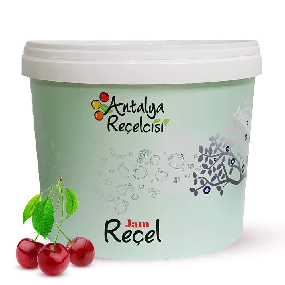 Antalya Reçelcisi Vişne Reçeli 5 kg Plastik Kova