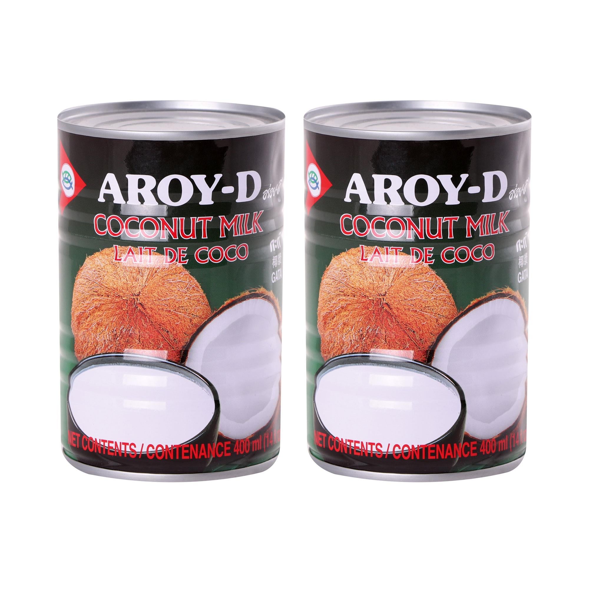 AROY-D Hindistan Cevizi Sütü | Pişirme ve Fırınlama İçin Hindistan Cevizi Sütü | Tatlılar, Çorbalar, Smoothie'ler ve Kokteyller İçin İdeal | 400 ml x 2 Adet