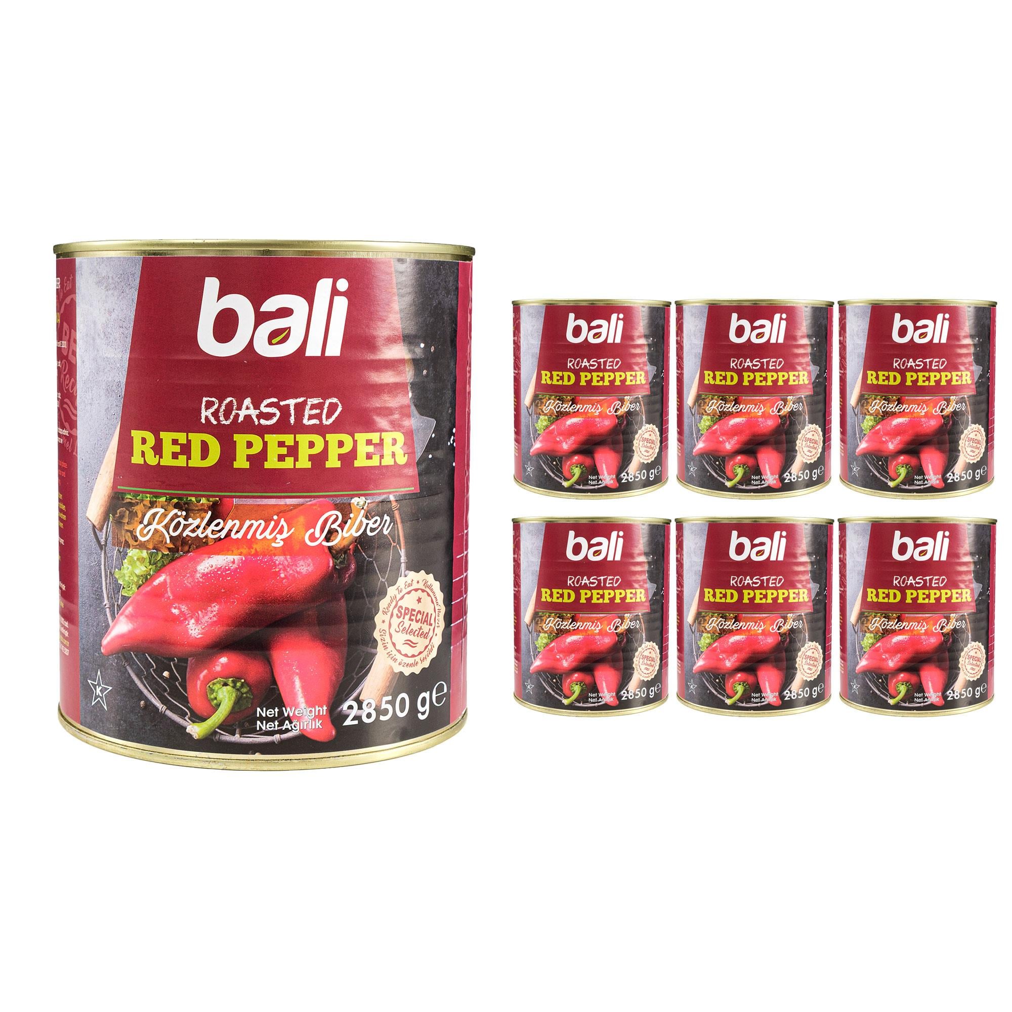 Bali Közlenmiş Kırmızı Kapya Biber 2850 G x 6 Adet
