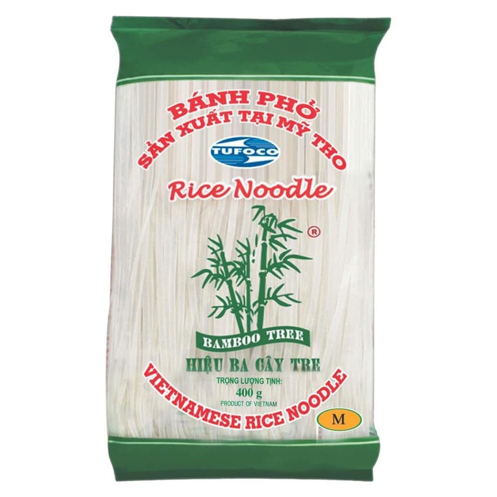 Bamboo Tree – Tufoco Glutensiz Pirinç Çubukları (Makarnası) 3 mm Vietnamese Rice Noodle 400 gr