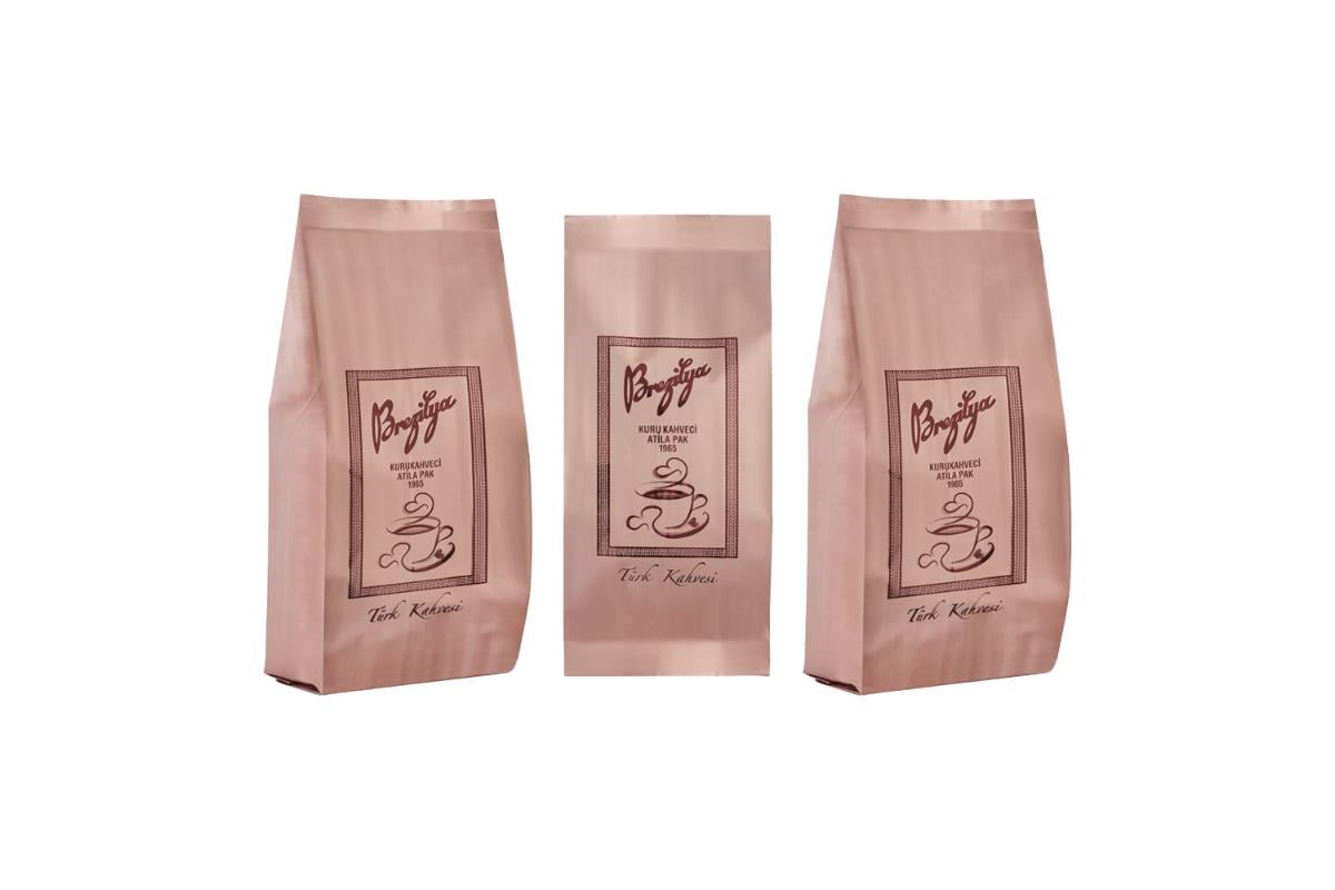 Brezilya Kuru Kahveci Atila Pak Türk Kahvesi 250g x 3 Adet
