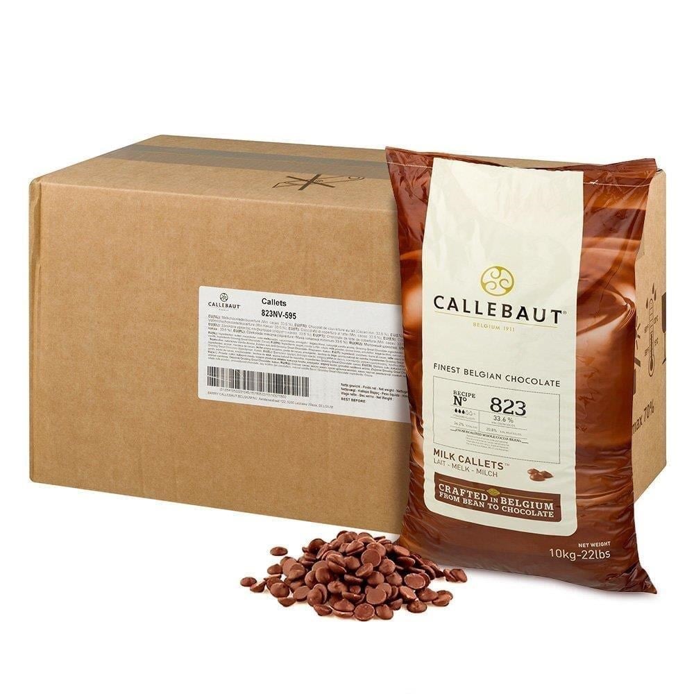 Callebaut N° 823 Belçika Sütlü Pul Çikolata 20 kg (koli)