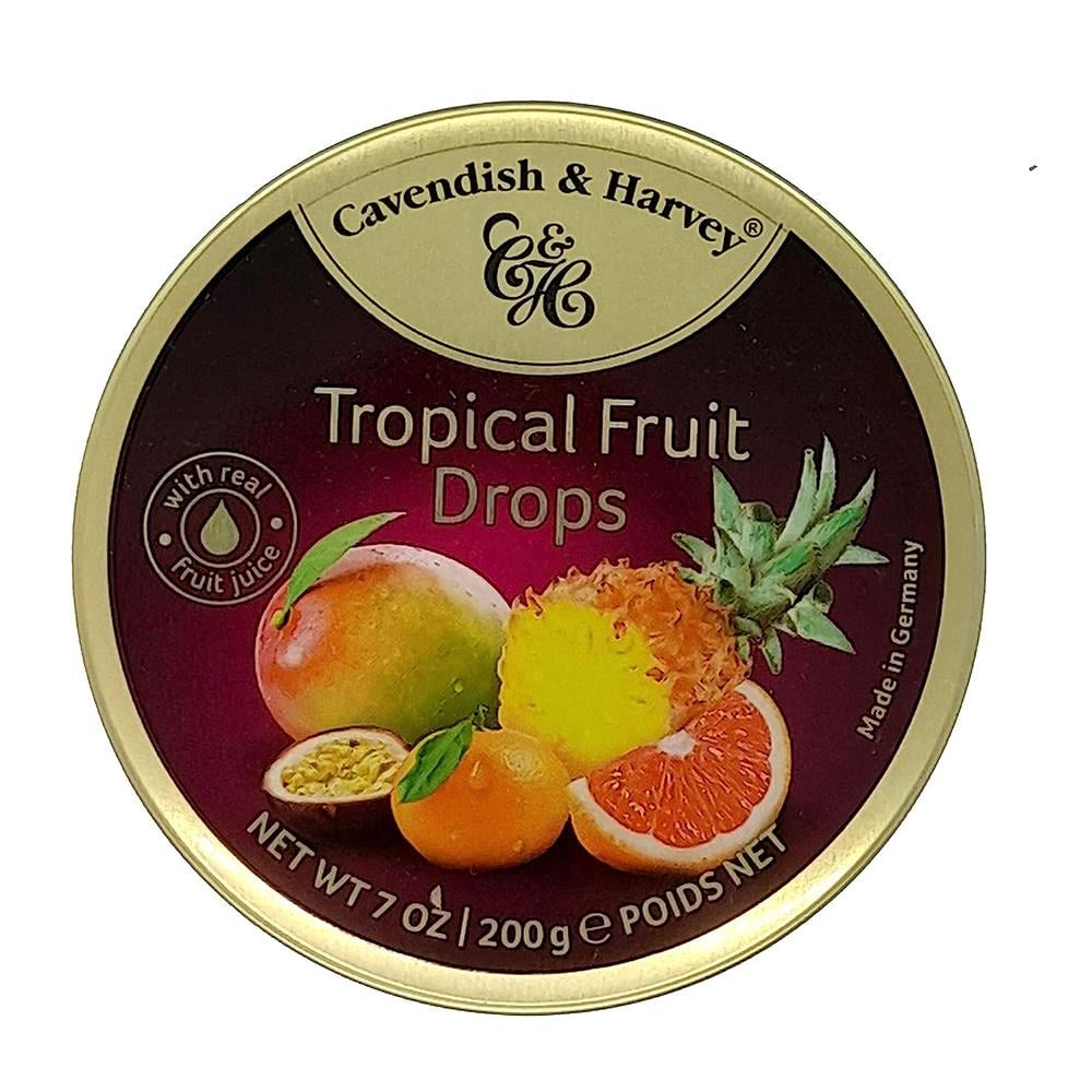 Cavendish & Harvey Tropical Fruit Şeker 175g Metal Teneke