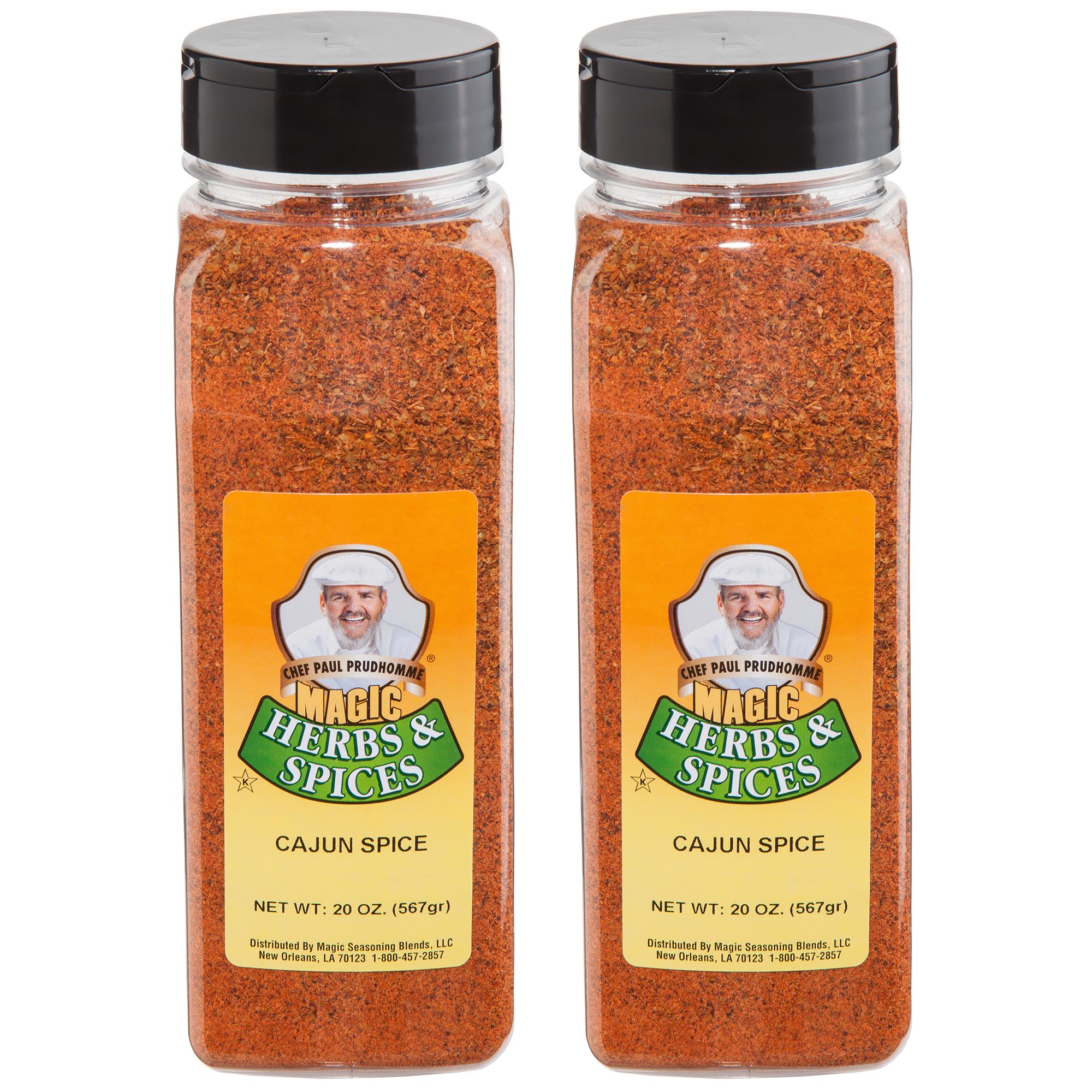 CHEF PAUL MAGIC Seasoning Blends Cajun Baharatı | Cajun Baharatı ve Çeşnisi | Patates, Tavuk Parçaları ve Kanatları İçin Mükemmel | 567g x 2 Adet