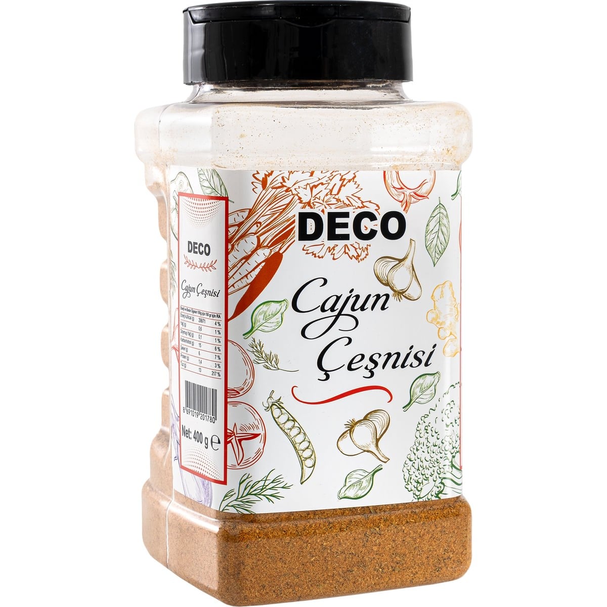 DECO Cajun (Kajun) Çeşnisi 400 g - Patates ve Tavuk Baharatı
