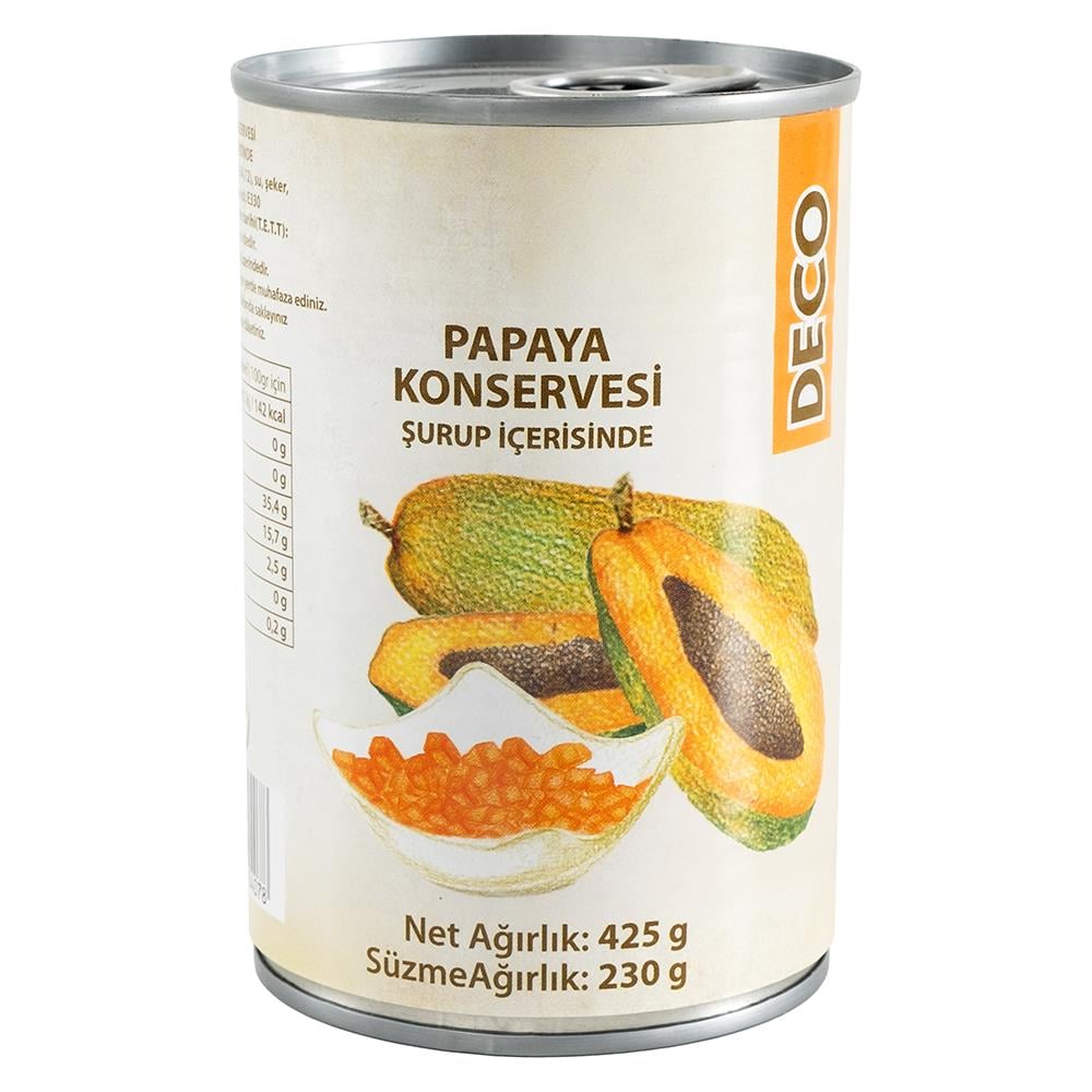 DeCo Papaya Meyve Konservesi 425g
