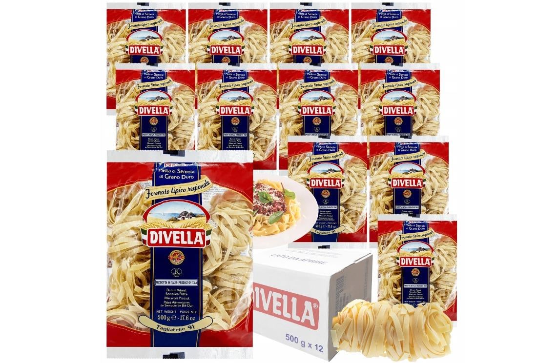 Divella Tagliatelle Makarna 500g x 12 Adet (Koli)
