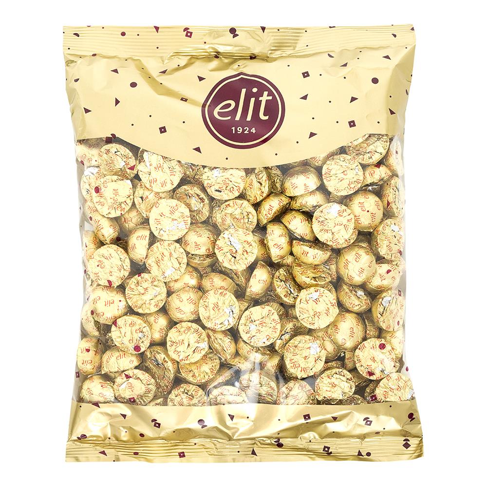 Elit Altın Yaldızlı Sütlü Çikolata Glutensiz 1Kg
