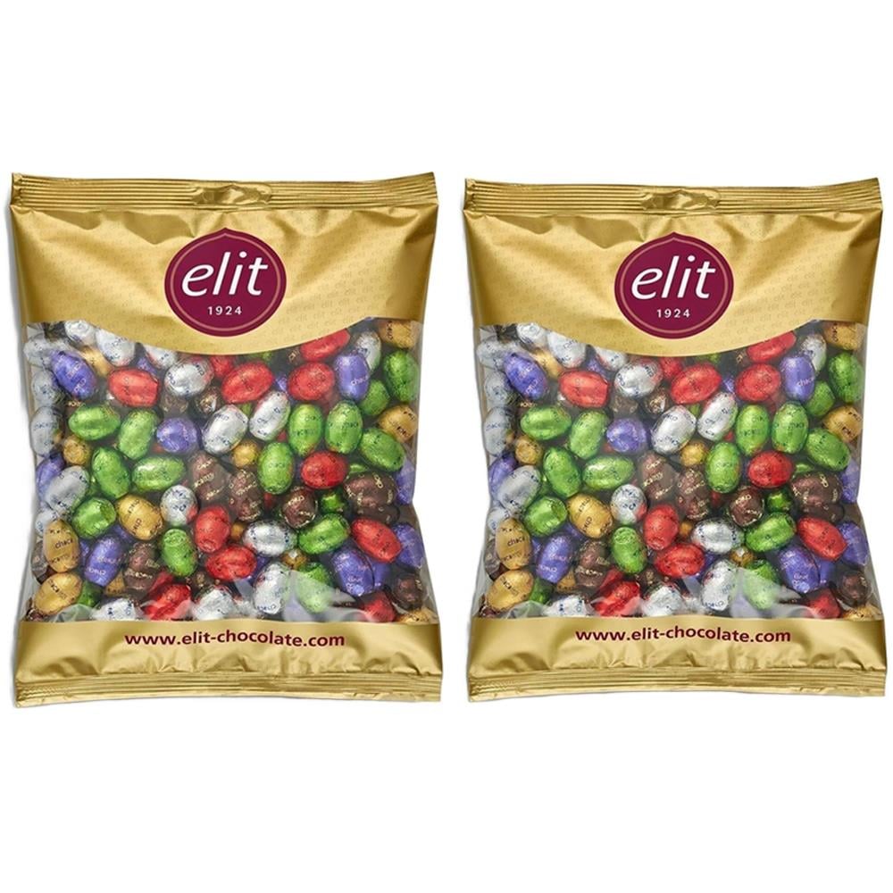 Elit Çikolata Chocoeggy Sütlü Yumurta Çikolata 1kg x 2 Adet Glutensiz