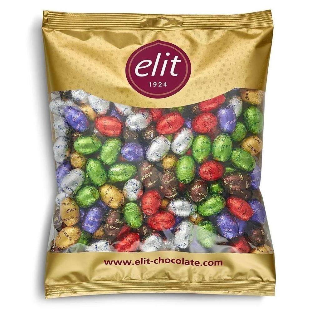 Elit Çikolata Chocoeggy Yumurta Çikolata 1kg Sütlü Çikolata Glutensiz