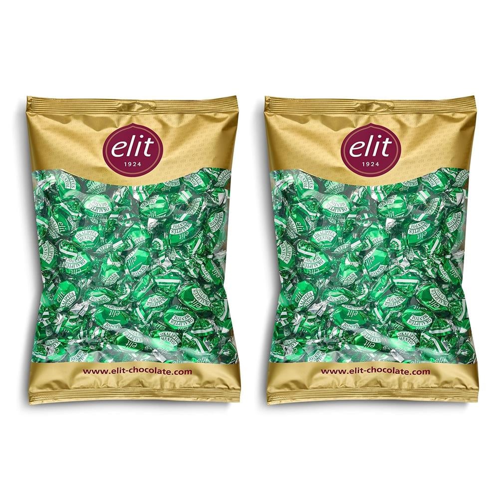 Elit Mentollü Okaliptüs Şeker 1Kg x 2 Adet Glutensiz