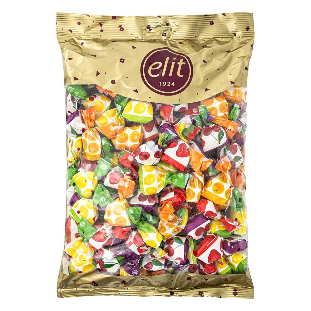 Elit Meyve Aromalı Karışık Dolgulu Şeker 1 kg Glutensiz