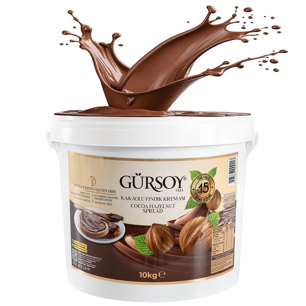 Gürsoy Kakaolu Fındık Kreması 10kg Plastik Kova