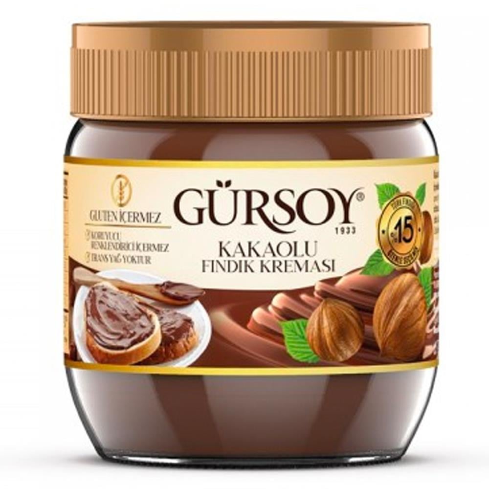 Gürsoy Kakaolu Fındık Kreması 400g Cam Kavanoz