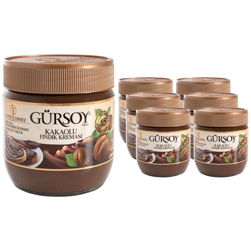 Gürsoy Kakaolu Fındık Kreması 400g x 6 Adet