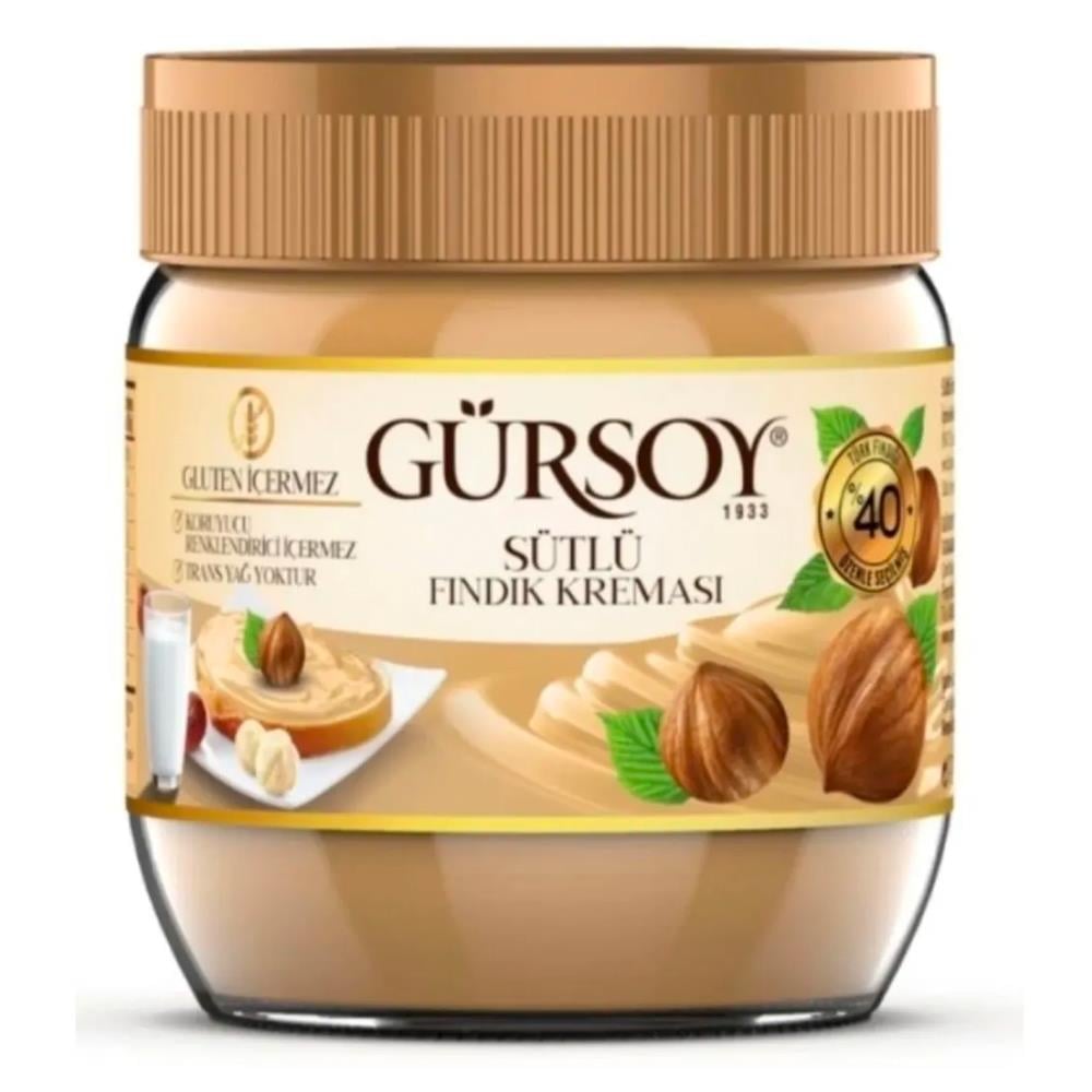 Gürsoy Sütlü Fındık Kreması 400g Cam Kavanoz