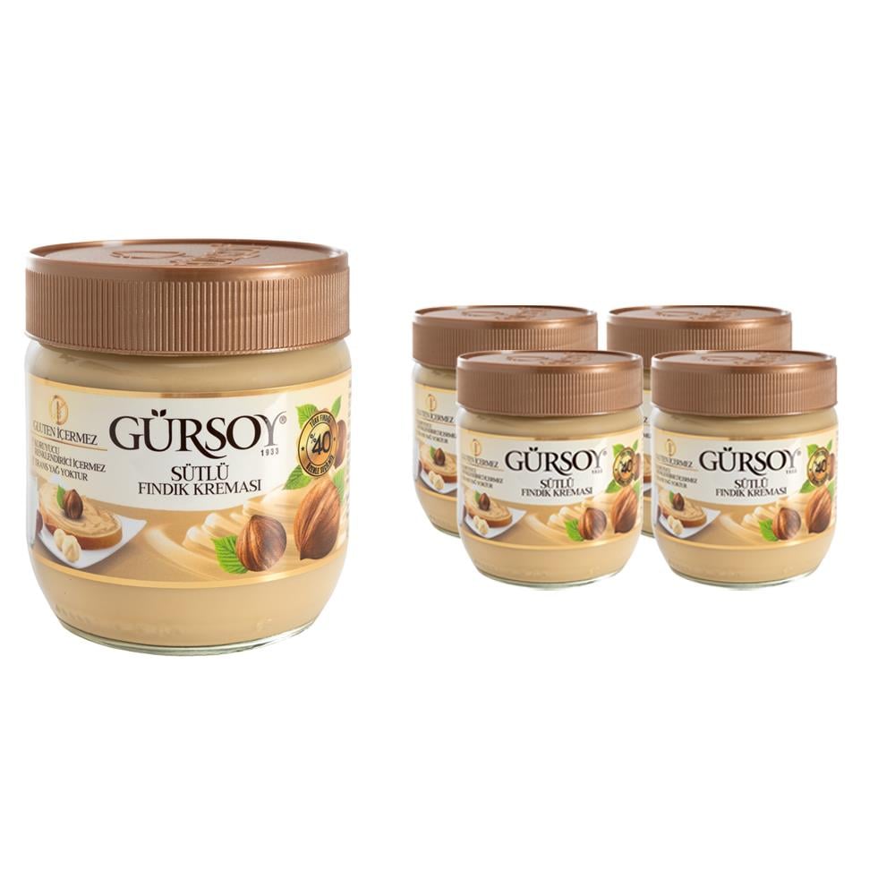Gürsoy Sütlü Fındık Kreması 400g x 4 Adet
