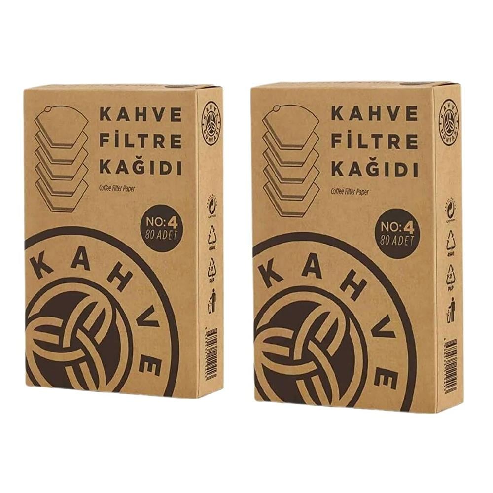 Kahve Dünyası Filtre Kahve Kağıdı No4 80li x 2 Adet