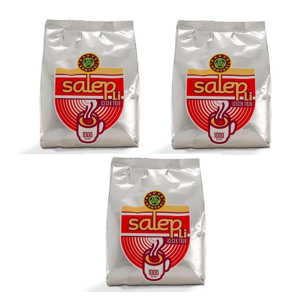 Kahve Dünyası Salepli İçecek Tozu 1Kg x 3 Adet