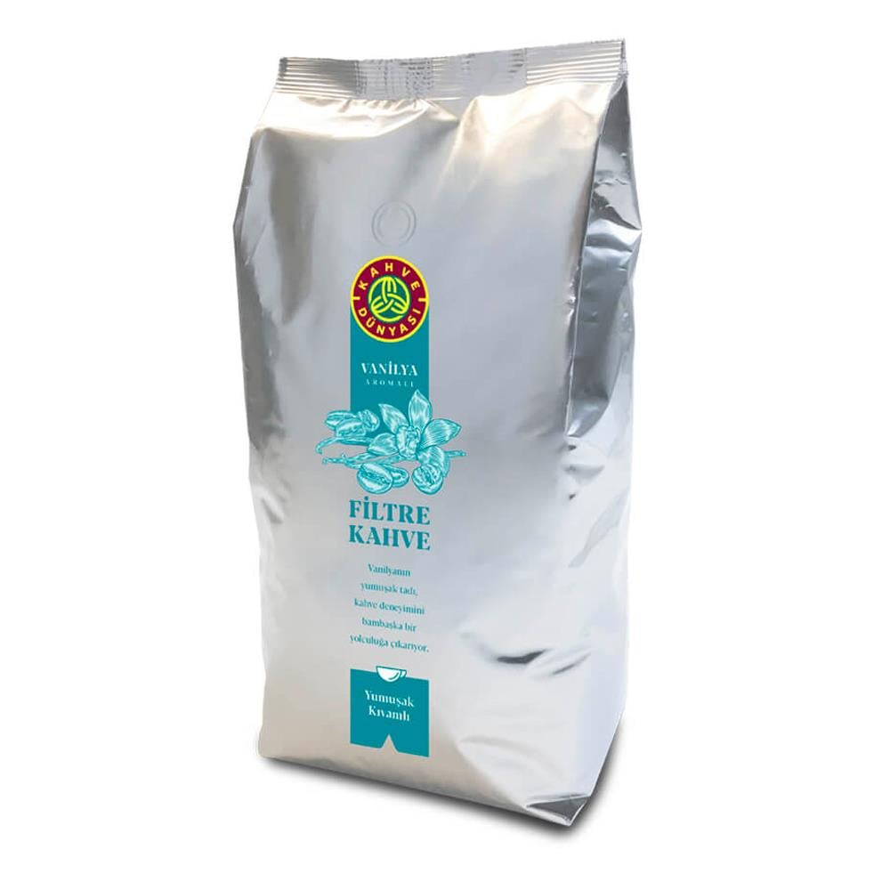 Vanilya Aromalı Öğütülmemiş Çekirdek Filtre Kahve 1 Kg.