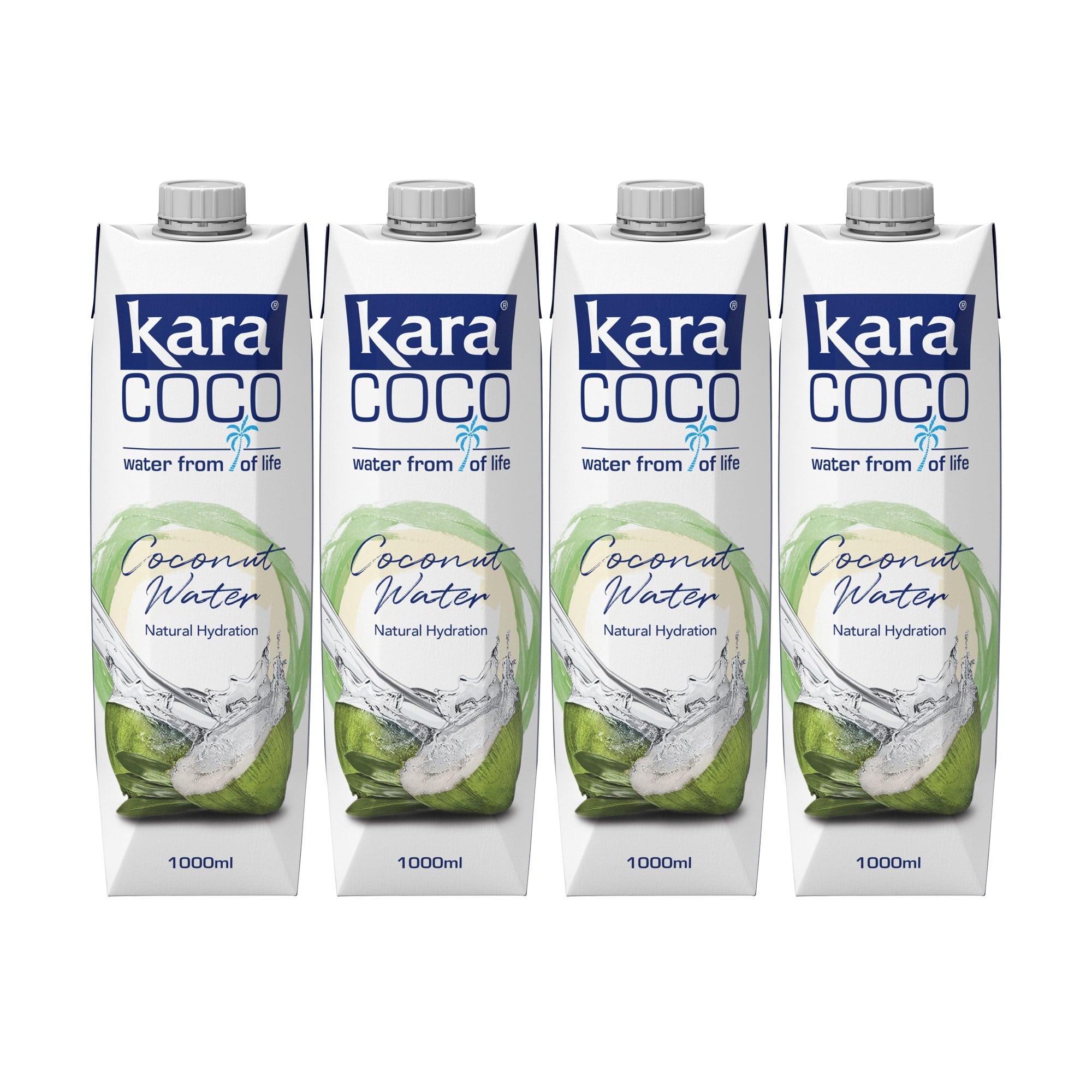 Kara Coco Saf Hindistan Cevizi Suyu 1000 ml x 4 Adet - Doğal Hidrasyon
