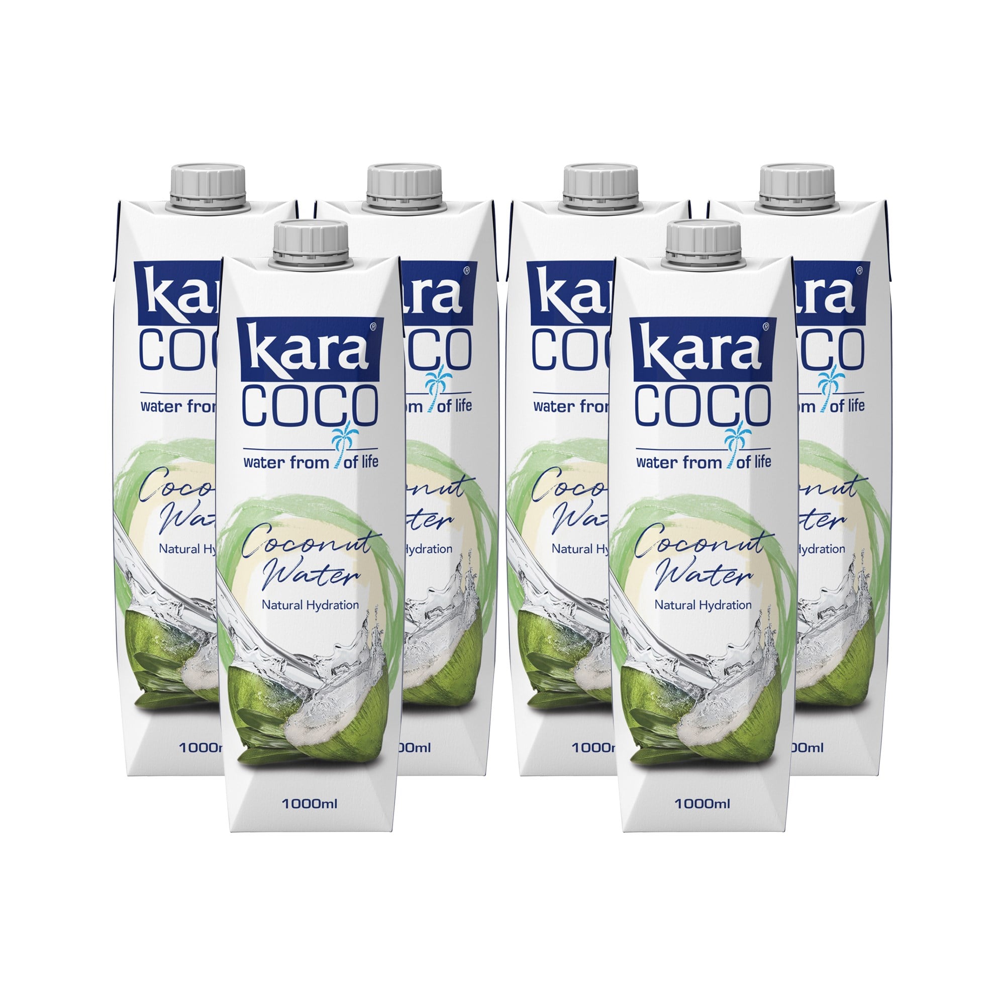 Kara Coco Saf Hindistan Cevizi Suyu 1000 ml x 6 Adet - İlave Şekersiz
