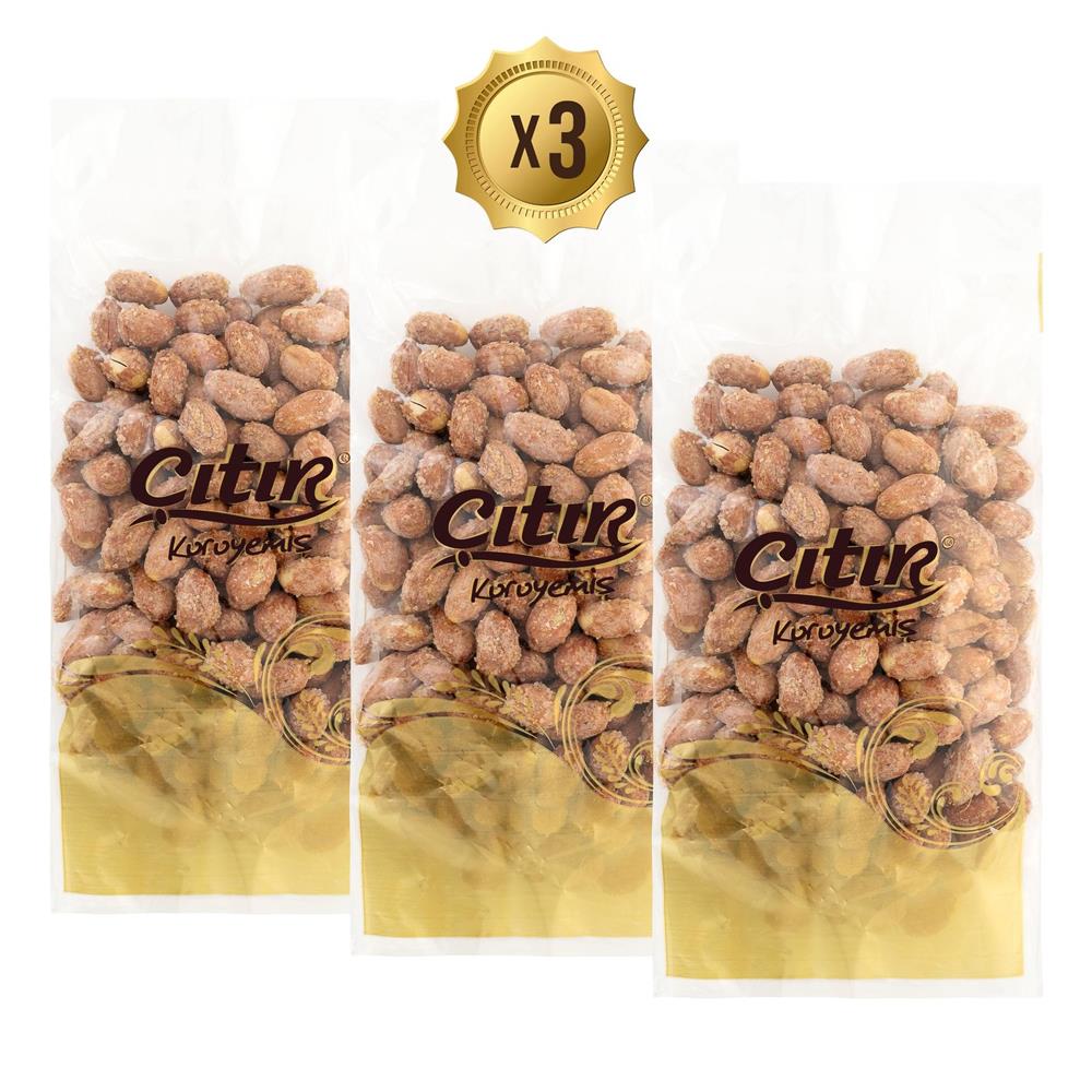 Kavrulmuş İri Boy Tuzlu Yer Fıstığı 250G x 3 Adet