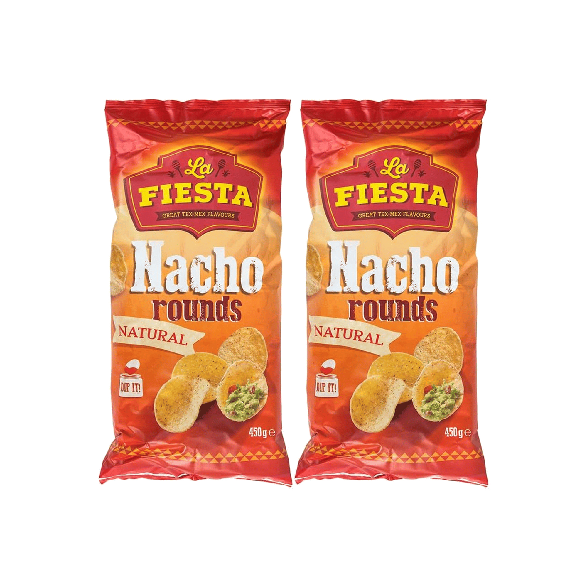 La Fiesta Nacho Round Salted Yuvarlak Tuzlu Tortilla Cips 450 g x 2 Adet