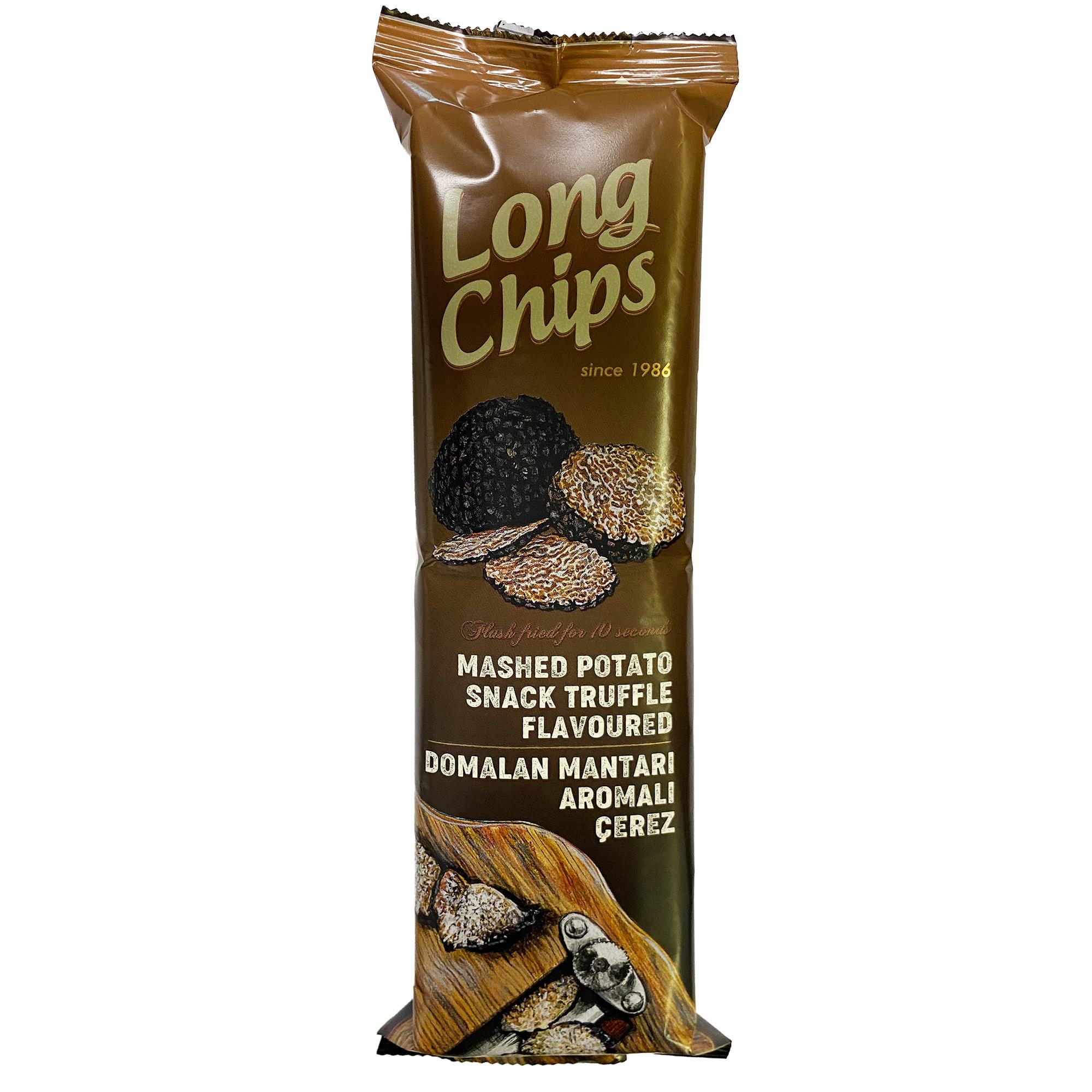 Long Chips Truf Mantar Aromalı Patates Cipsi | Uzun Cips | Az Yağlı | Letonya Ürünü | 75 g