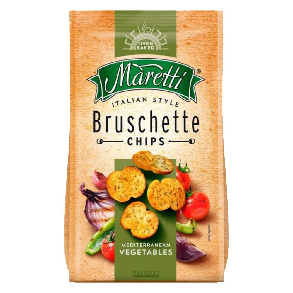 Maretti Bruschette Mediterranean Vegetables Akdeniz Sebzeleri Kızartılmış Ekmek Cips 70g