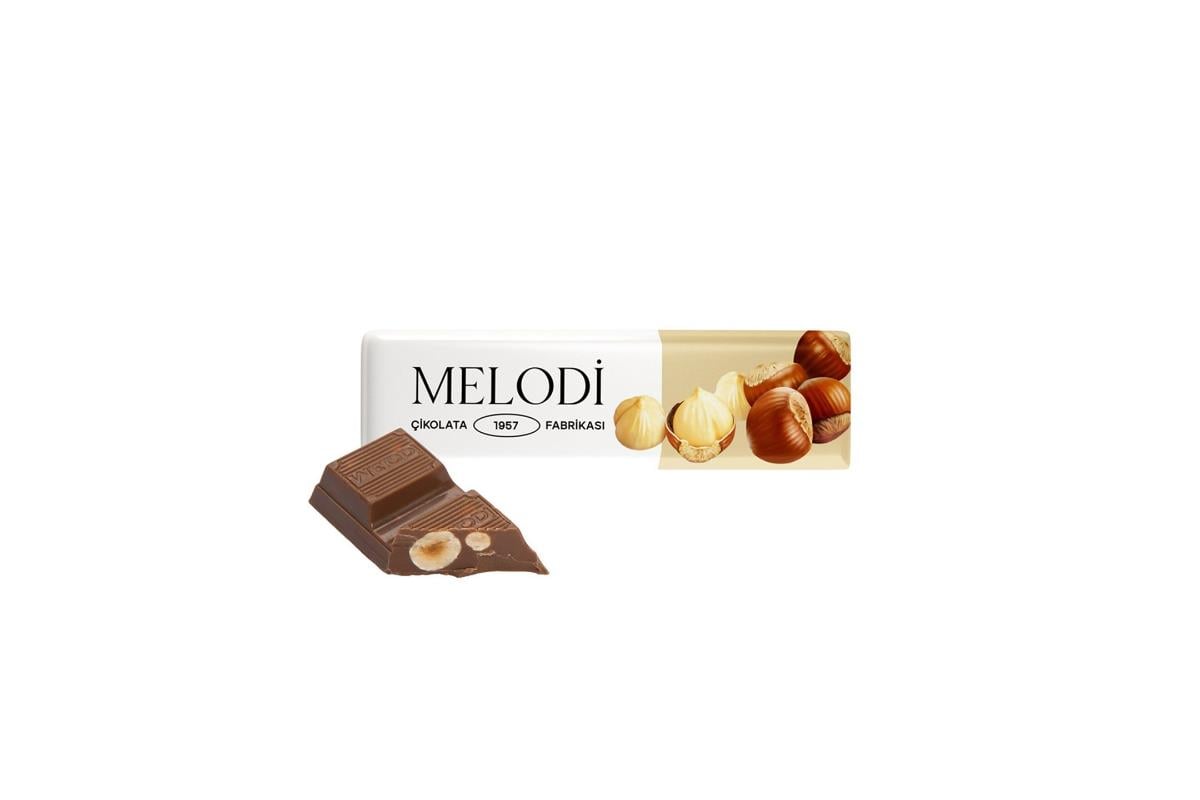 Melodi Fındıklı Sütlü Tablet Çikolata 22g x 25 Adet