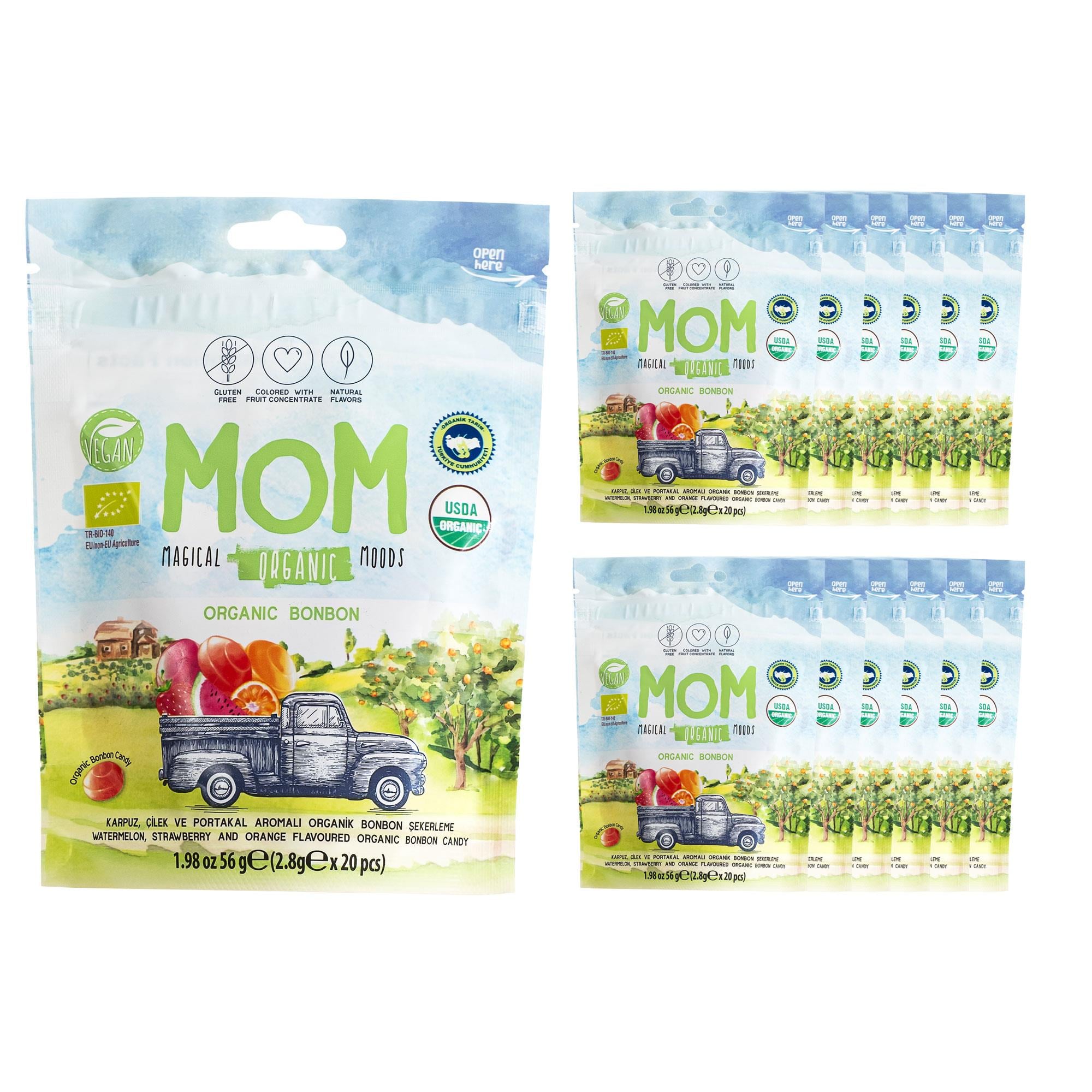 MOM Magical Organic Moods Bonbon Şeker 56g x 12 Adet