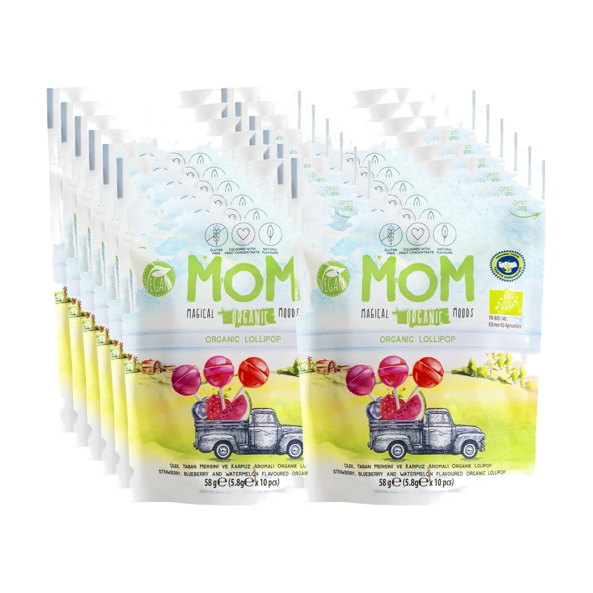 MOM Magical Organic Moods Lolipop 5,8gr x 12 Adet