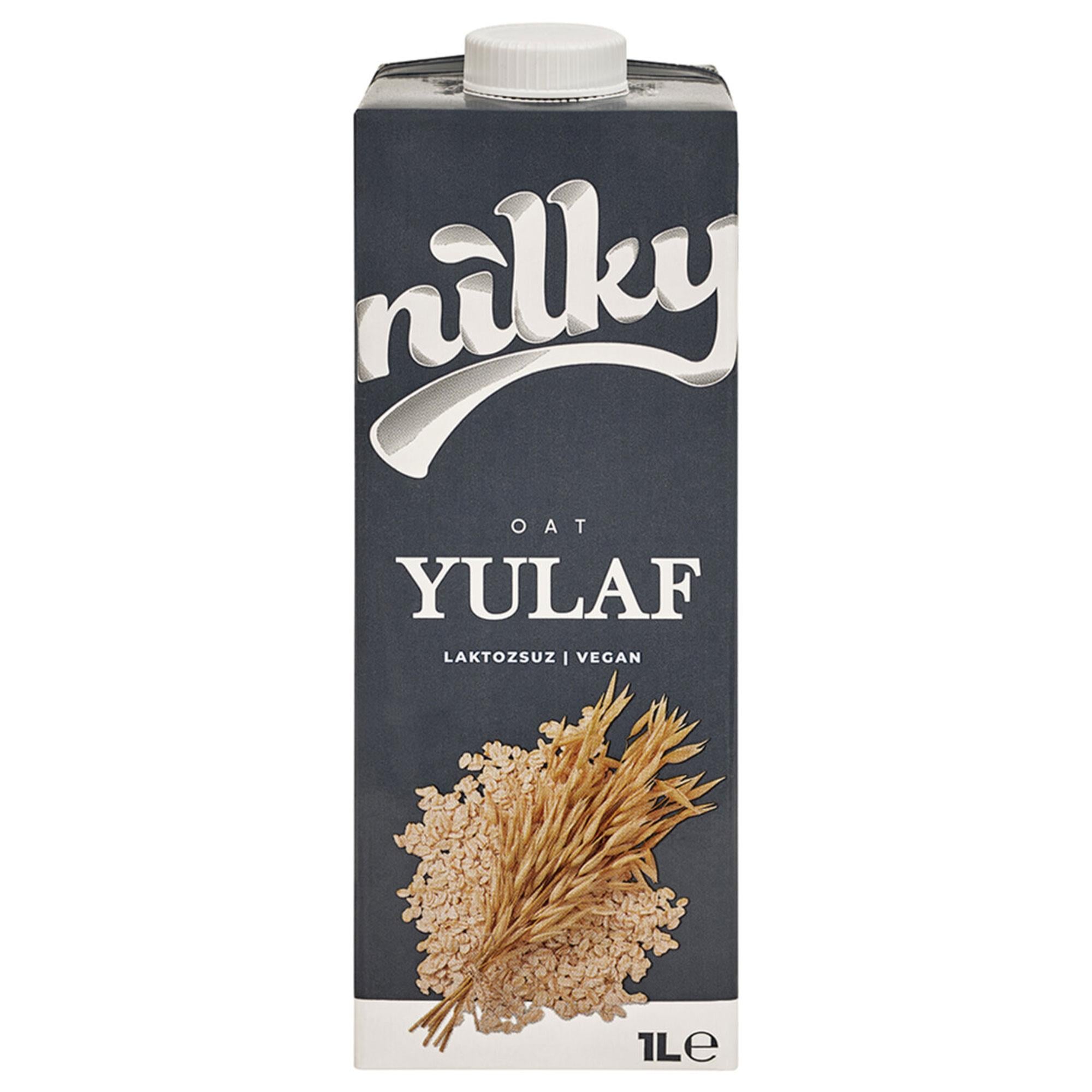Nilky Yulaf Sütü | Bitkisel Bazlı İçecek | Laktozsuz | Vegan | Koruyucu Yok | Süt Ürünleri İçermez | 1L