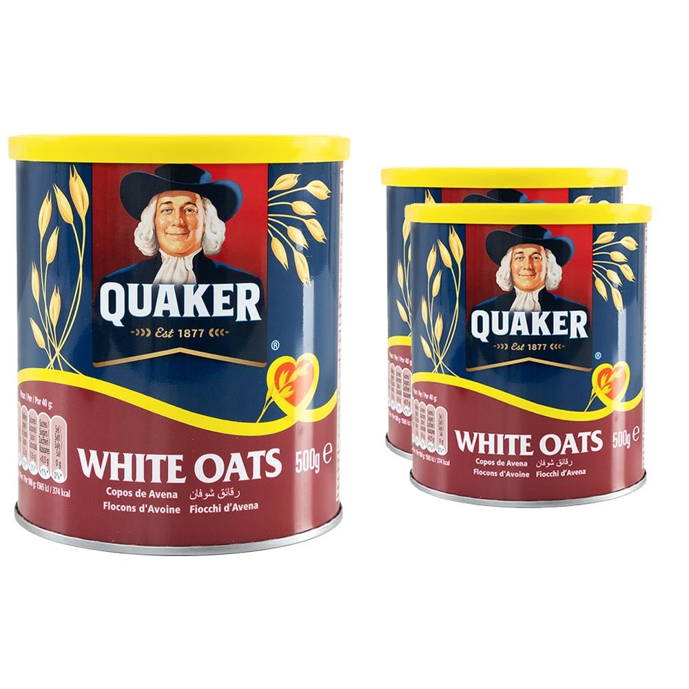 Quaker White Oats Beyaz Yulaf Ezmesi 500g x 2 Adet