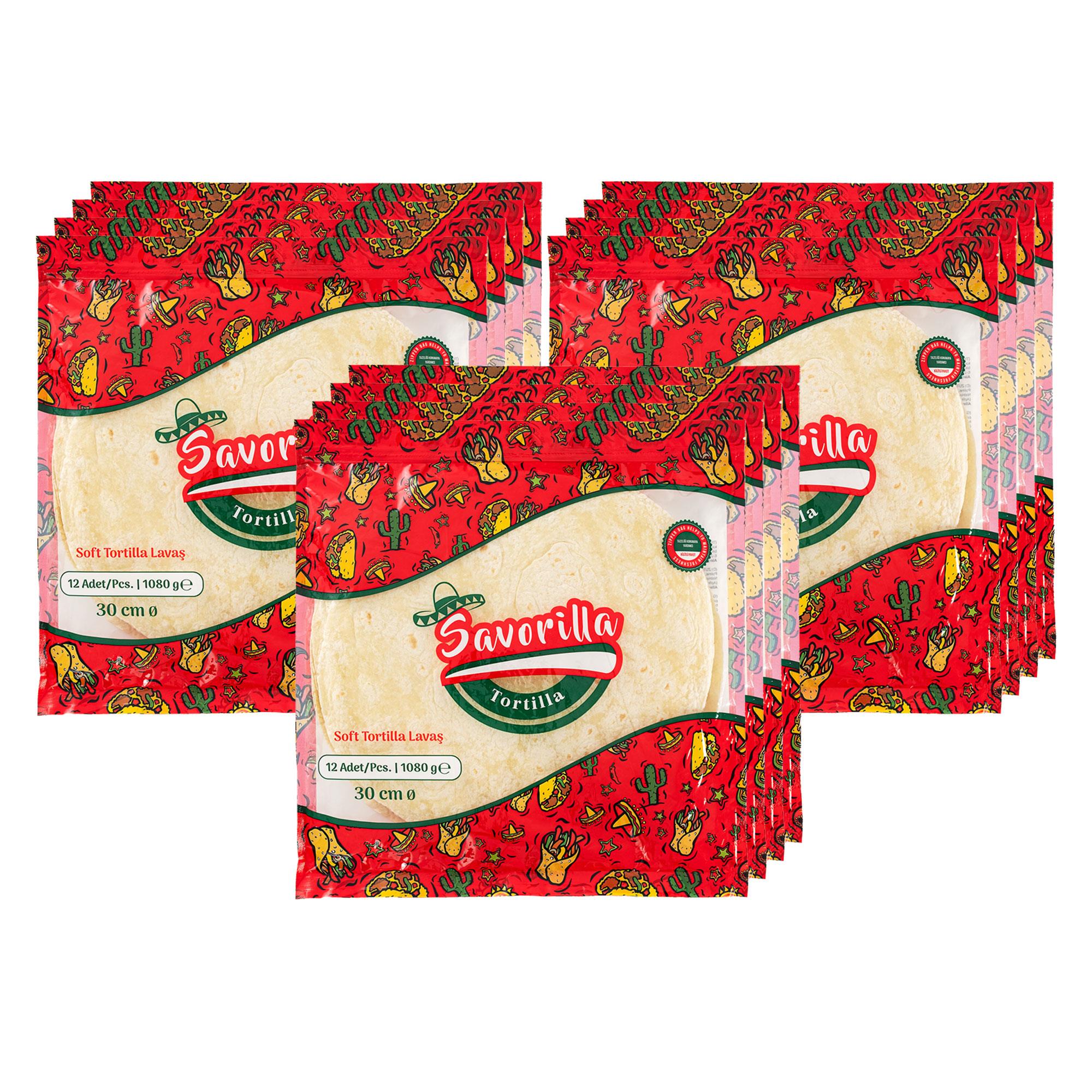 Savorilla Tortilla Ekmeği 30 cm x 12 Adet Koli