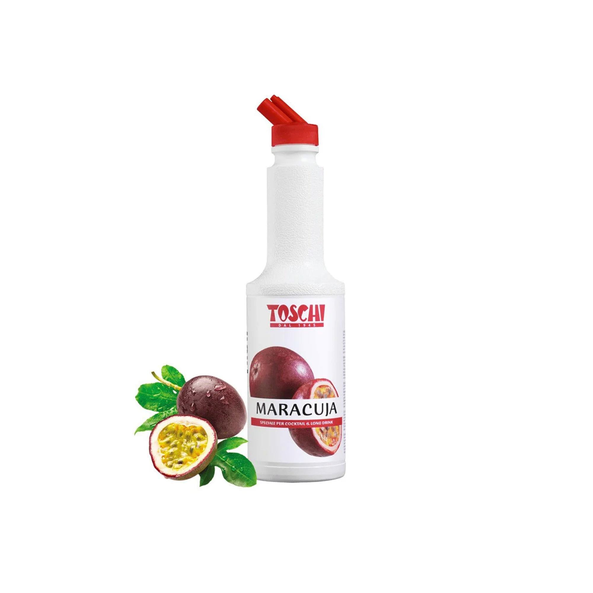 TOSCHI Çarkıfelek Meyve Püresi | Yüksek Konsantre | Katkısız | Glutensiz ve Vegan | Yüksek Meyve İçeriği | İtalya Ürünü | 1,3 Kg